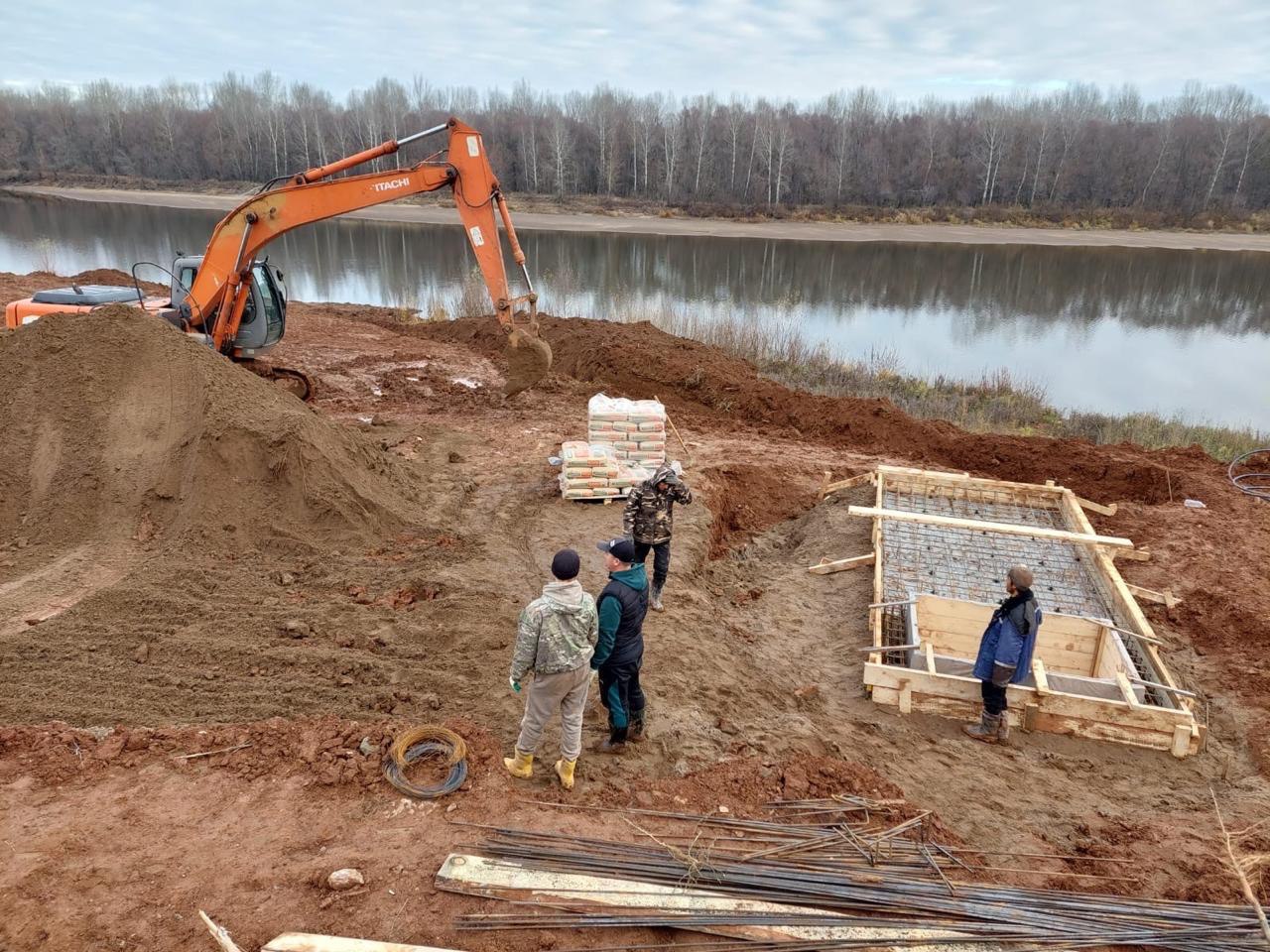 Фундамент под насосную станцию готов